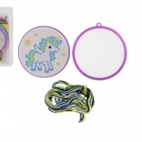 Kit de broderie au point de croix – licorne pour enfants