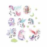 Décoration murale lumineuse licorne