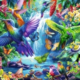 Puzzle 1000 pièces – colibris sous les tropiques