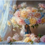 Castorland Puzzle Art Collection pivoines 1500 pièces