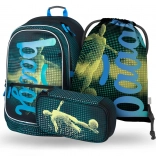 Ensemble scolaire BAAGL pour les joueurs de football : sac à dos, trousse et sac