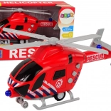 Hélicoptère de sauvetage avec voix et lumières