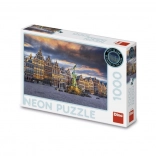 Puzzle néon Orage sur Anvers 1000 pièces