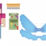 Figurine Minecraft Créateur, Tablier Artistique