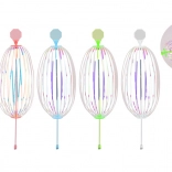 Baguette à paillettes rotative