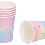 Gobelets de fête en papier Pastel 250 ml, 6 pcs