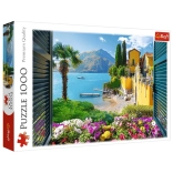 Puzzle 1000 pièces – vue sur le lac de Côme Trefl
