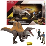 Jurassic World Rebirth – figurine Spinosaurus avec personnages articulés et accessoires