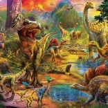 Puzzle Terrain des dinosaures 1000 pièces
