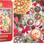 Eurographics puzzle Table de Noël 1000 pièces dans une boîte en métal