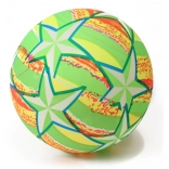 Balle en caoutchouc avec étoiles verte 24 cm