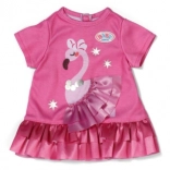 Baby born robe avec flamant rose pour poupée 43 cm
