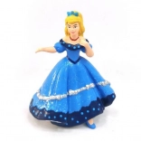 Figurine princesse en robe bleue