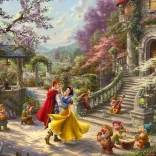 Puzzle SCHMIDT DISNEY Blanche-Neige dansant sous les rayons du soleil – 1000 pièces