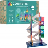Connetix Rainbow Ball Run – ensemble magnétique créatif, 92 pièces
