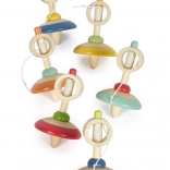 Toupie en bois avec corde