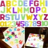 Chiffres et lettres translucides 38 pcs MasterKidz