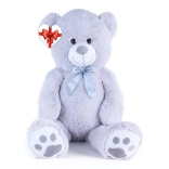 Rappa grand ours en peluche 100 cm avec ruban et étiquette