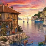 Puzzle EUROGRAPHICS Port méditerranéen 1000 pièces