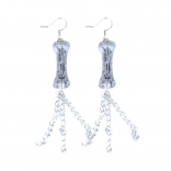 Boucles d’oreilles os style gothique pour Halloween