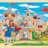 Puzzle en bois Château de chevaliers 96 pièces