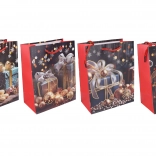 Sac cadeau S 23 × 18 × 10 cm Noël