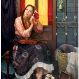 Puzzle Rose cramoisie 1000 pièces