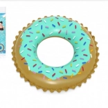 Bouée donut sucrée gonflable diamètre 91 cm en sachet 10+