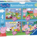 Ravensburger Puzzle Peppa Pig : Journées amusantes 4-en-1