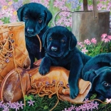 Puzzle table en jardin 500 pièces