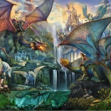 Puzzle Ravensburger Forêt de dragons enchantée 9000 pièces