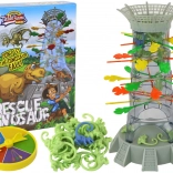 Jeu familial artisanal Bâtons de tour Dinosaures qui tombent