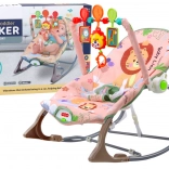 Berceau pour bébés Lion Rose avec vibrations et sons