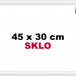 Cadre en plastique blanc 45x30 cm