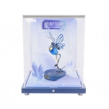 Vitrine avec papillon bleu