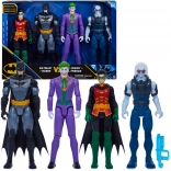 Batman DC set de 4 figurines articulées : Batman, Robin, Joker et Mr. Freeze 30 cm