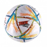 ballon de football coloré taille 5, cousu en cuir, 23 cm