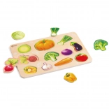 Puzzle Montessori en bois légumes CLASSIC WORLD