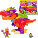 SuperThings V‑Rex Superdino robot – figurine de méchant avec accessoires