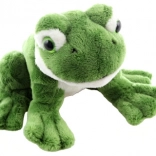 Grenouille en peluche avec son