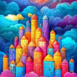 Puzzle ENJOY Forteresse dans les nuages 1000 pièces