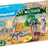 Playmobil Wiltopia expédition safari avec photographe et zèbres