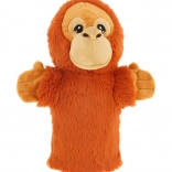 Keeleco orang-outan éco marionnette peluche à main 27 cm
