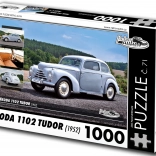 Puzzle Rétro Voiture Škoda 1102 Tudor 1952 1000 pièces