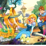 Puzzle Eurographics Princesse avec de magnifiques cheveux 100 pièces