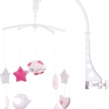 CHIPOLINO Mobile musical suspendu Petite chouette rose