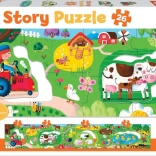 Puzzle narratif Educa Ferme 26 pièces