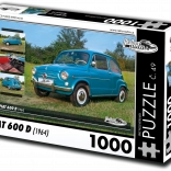Puzzle RETRO-AUTA Fiat 600 D (1964) 1000 pièces