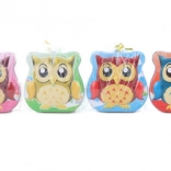 Tirelire hibou en métal avec serrure