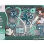 Trousse de vétérinaire avec petit chien et chat à piles